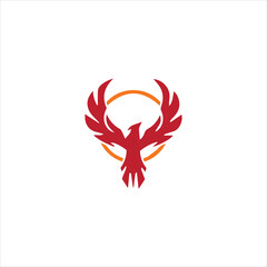 Eagle logo vector design, falcon logotype template, vector illustration