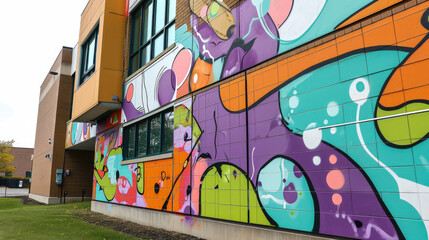 Graffiti Pride: School Facade Colors