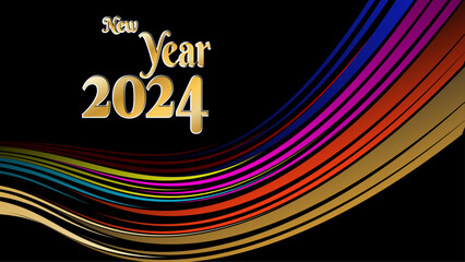 Colorful new year background design