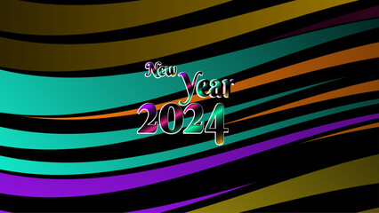 Colorful new year background design