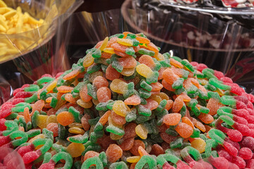 Sweets and snacks in a grocery store