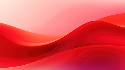 Abstract red wave background. Stylized water flow banner - Generative AI