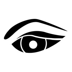 eyebrow glyph icon
