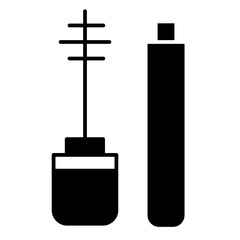 eyelash mascara glyph icon