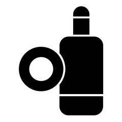 make up remover glyph icon