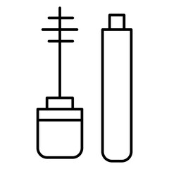 eyelash mascara line icon