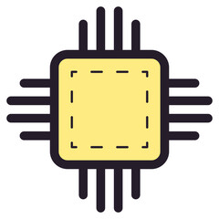 Obraz premium cpu icon