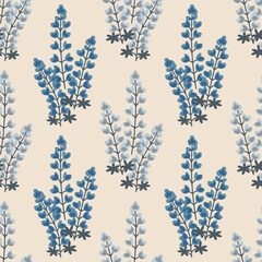 Seamless floral pattern - 701168319