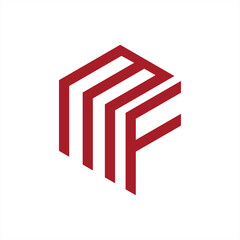 letter mf logo design