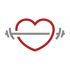 love gym logo design