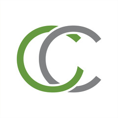 letter cc logo design - obrazy, fototapety, plakaty