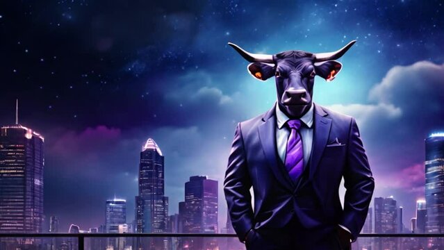 Leader Boss animal dressed in a formal business suit Entrepuenership