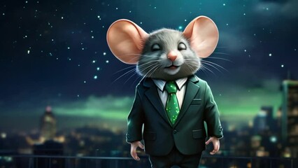 Leader Boss animal dressed in a formal business suit Entrepuenership