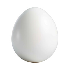 White egg isolated on white background