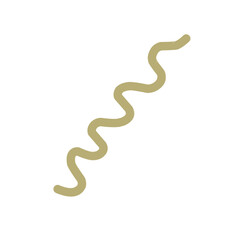 Hand Drawn Curly Line Vector 