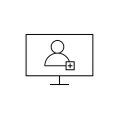 Dynamic Digital Presence: Comprehensive Set of Digital Marketing Line Icons - Website, SEO, Social Media, Online Advertising, Mail, Content, Strategy, Target, Feedback, Store - Stock Vector