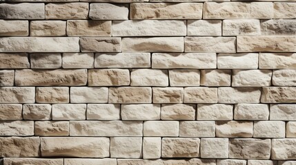 Background of white brick wall texture for interior or exterior design and decoration