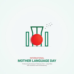 

International Mother Language Day creative ads. 21 February Mother Language Day of Bangladesh. poster, banner vector illustration