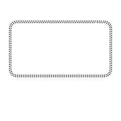 Dotted Lines Square Frame 