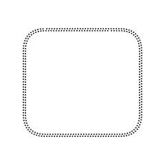 Dotted Lines Square Frame 