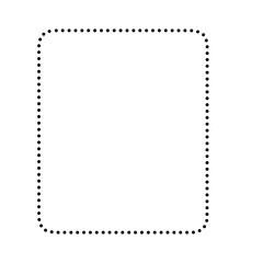 Dotted Lines Square Frame 