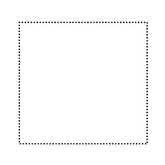 Dotted Lines Square Frame 
