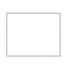 Dotted Lines Square Frame 