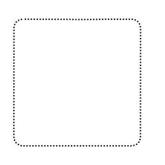 Dotted Lines Square Frame 