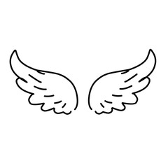 Fairy wings Line Icon 