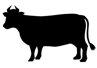 動物　牛　シルエット