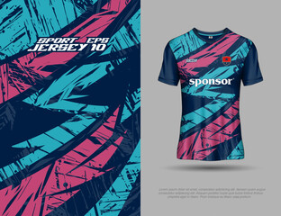 Tshirt template for extreme sports grunge background racing jersey design soccer jersey