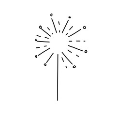 Hand Drawn Firework 