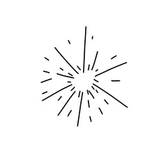 Obraz premium Hand Drawn Firework 