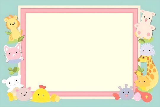 blank frame cute theme
