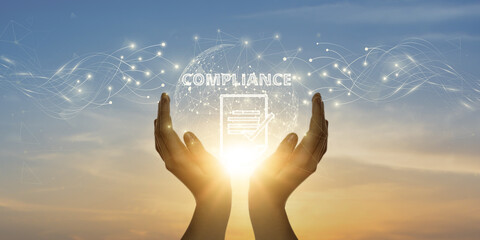 Business, Technology, and the Dynamics of Compliance Rules, Laws, and Policies. Navigating the Regulatory Landscape - obrazy, fototapety, plakaty