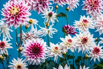 Selbstklebende Fototapeten flowers on a white background © famous