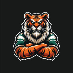 TIGER MASCOT LOGO VECTOR