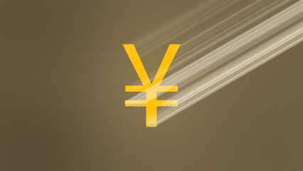 Japanese Yen Money Sign Light Reveal