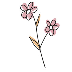 Simple flowers design illustration