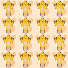 pattern Hand puppet collection cute