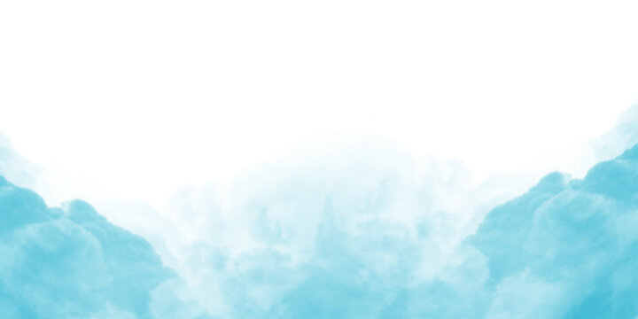 Ethereal Mist. Translucent Cloudiness in Motion on a Clear Background. Elegant Swirling Silver Smoke. Panoramic Wide-angle Composition for Stunning Designs. Background scene.