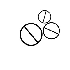 Fototapeta premium Pharmacy Medical Line Icon 