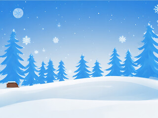 Fototapeta premium Winter sale product banner, podium platform with geometric shapes and snowflakes background,