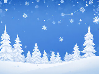 Fototapeta premium Winter sale product banner, podium platform with geometric shapes and snowflakes background,