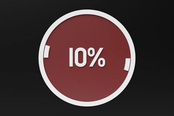  The crisis level measuring device icon. . Infographic gauge element, 3d illustration