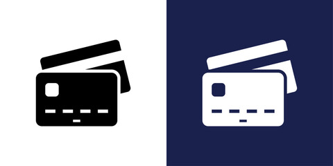 Credit,debit card vector. vector image. Can also be used for ecommerce, shopping, business. Suitable for web, mobile apps and print. illustration idea.