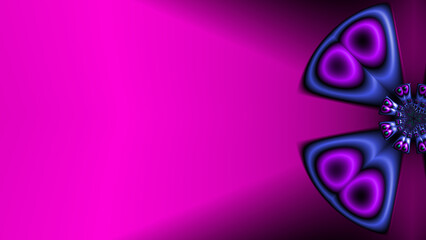 template of black with design in turquoise and pinky purple