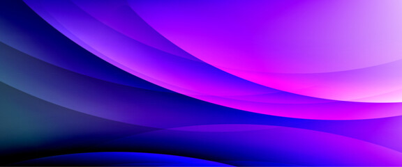 Dynamic flowing waves on gradient color background. Vector illustration For Wallpaper, Banner, Background, Card, Book Illustration, landing page