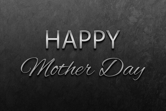 Happy Mother's Day Stylish Text Design illustration