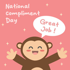 An excellent vector graphic for National Compliment Day celebrations is this one.